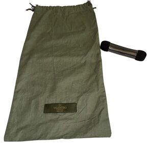 Valentino shoe dust cover bag with shoelaces drawstring 15.5” X 8”